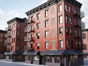 new york corner house 3D Model