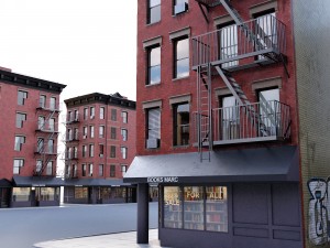 new york corner house 3D 模型