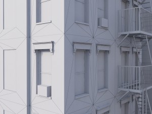 new york corner house 3D 模型