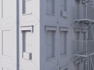 new york corner house 3D Model