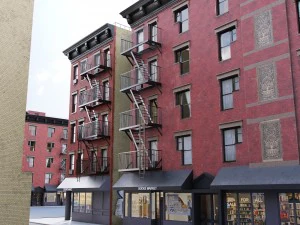 new york corner house 3D Model