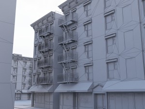 new york corner house 3D 模型
