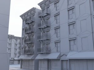 new york corner house 3D Model
