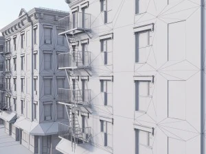 new york corner house 3D Model