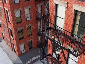 new york corner house 3D 模型