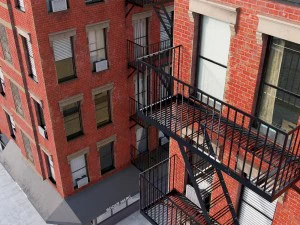 new york corner house 3D Model