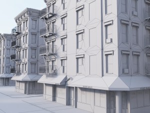 new york corner house 3D 模型