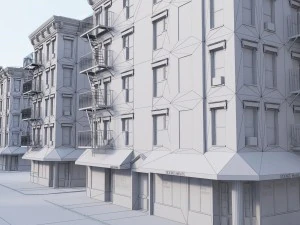 new york corner house 3D Model
