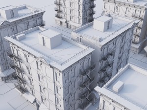 new york corner house 3D 模型