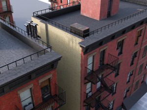 new york corner house 3D 模型