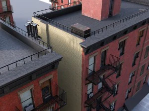 new york corner house 3D Model