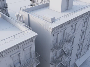 new york corner house 3D Model