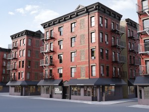 new york corner house 3D 模型