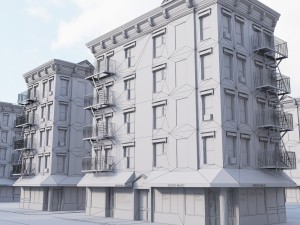 new york corner house 3D 模型