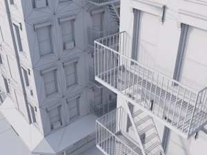 new york corner house 3D 模型