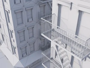 new york corner house 3D Model