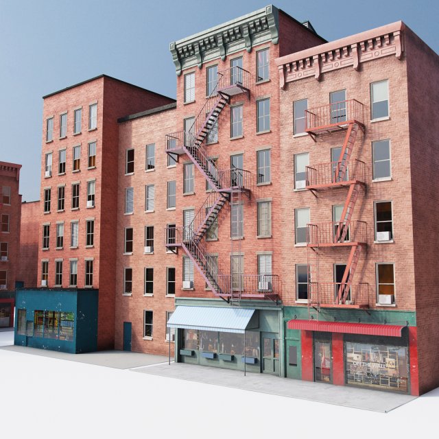 city buildinng Modelo 3D .c4d .max .obj .3ds .fbx .stl .blend 