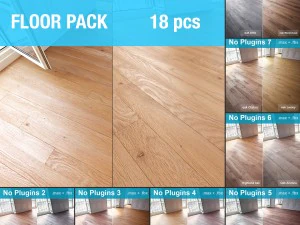 parquets sans plugins Modèle 3D