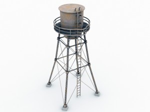 water tower Modèle 3D