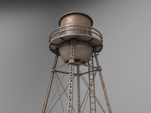 water tower 3D-Modell