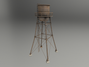 water tower 3D-Modell
