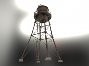 water tower 3D-Modell