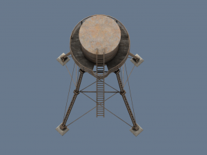 water tower 3D-Modell