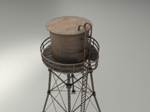 water tower 3D-Modell