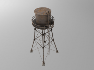 water tower 3D-Modell