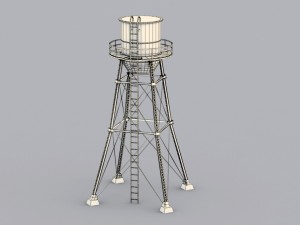 water tower 3D-Modell
