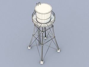 water tower 3D-Modell