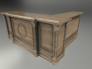 reception table Modèle 3D