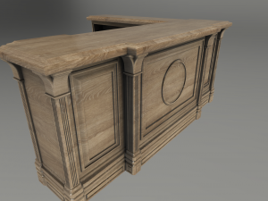 reception table 3D Model
