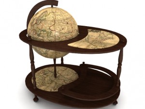 minibar globe 3D Модель