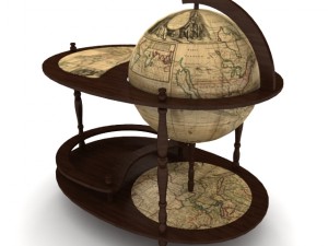 minibar globe Model 3D