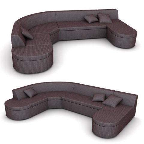 corner sofa modular Model 3D .c4d .max .obj .3ds .fbx .stl .blend 