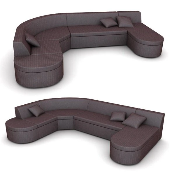 corner sofa modular 3D Model .c4d .max .obj .3ds .fbx .stl .blend 