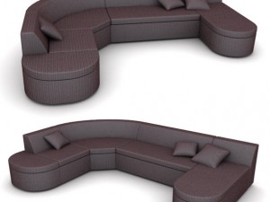 corner sofa modular 3D Model