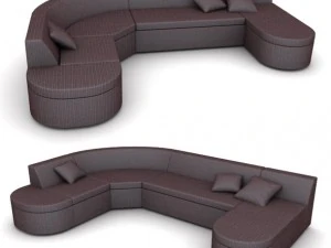 sofa sudut modular Model 3D