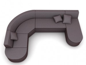 corner sofa modular Model 3D