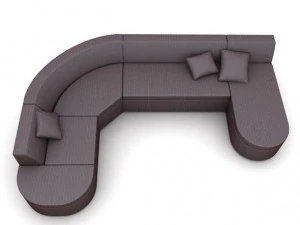 corner sofa modular 3D Model