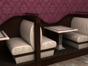 restaurant seats 3D Model