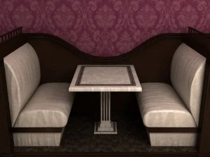 restaurant seats 3D Model