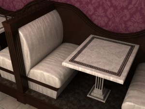 restaurant seats Modelo 3D
