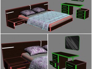 bedroom 3D मॉडल