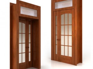 door sesquialteral 3D Model