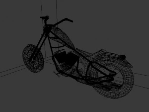moto chopper 3D Model