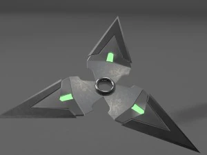 어두운 수리검 3D 모델