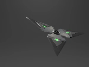 어두운 수리검 3D 모델