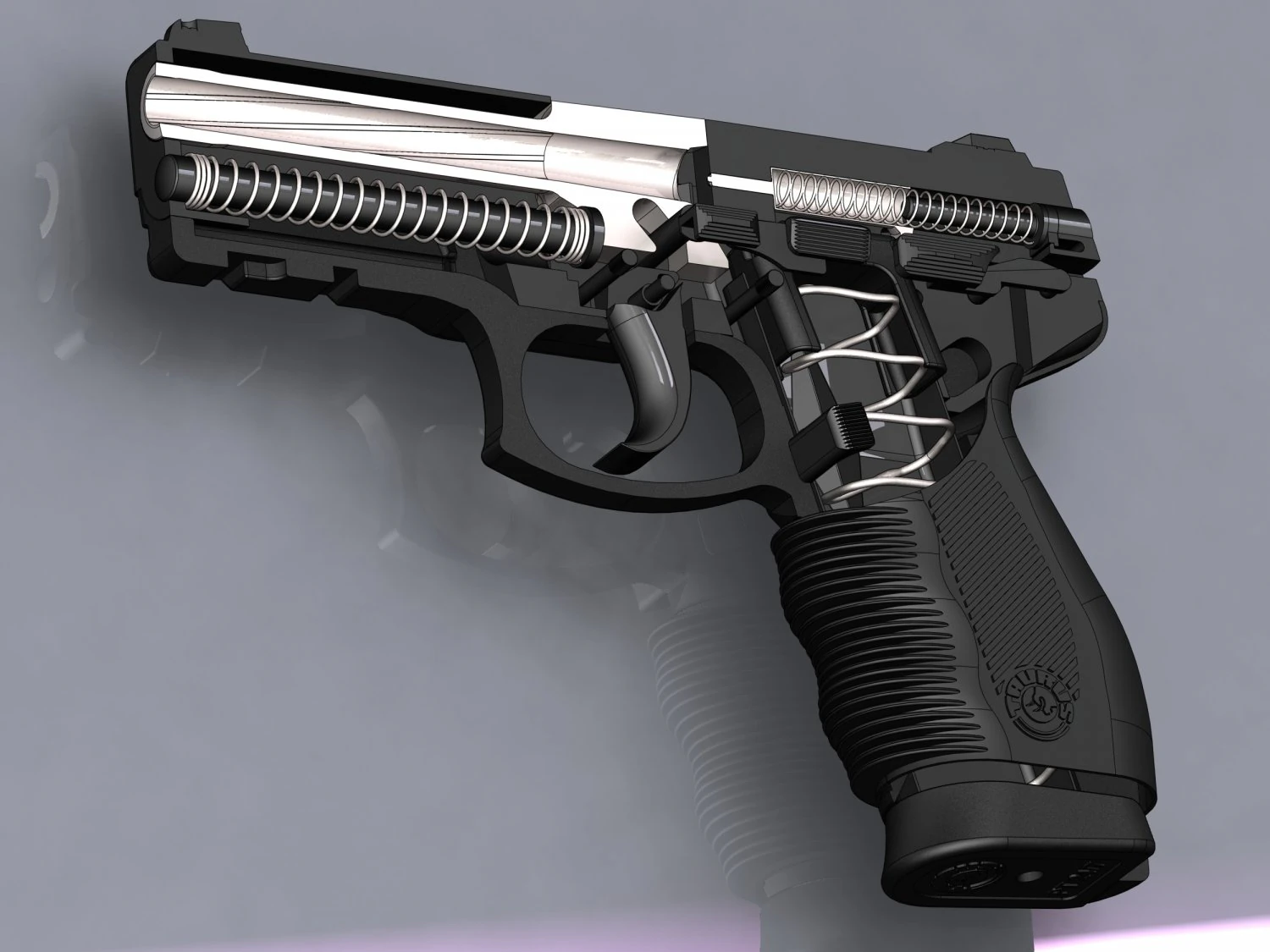 taurus pt 24-7pistol 3D Model .c4d .max .obj .3ds .fbx .stl .blend